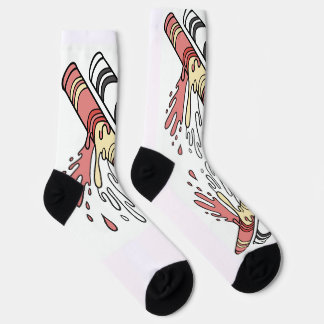 Colourful Pop Art Splash Graphic Socks 
