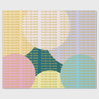 Colourful Pop Art "Your Gift is Safe with Me" Funn Wrapping Paper