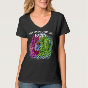 Colourful Pop Portrait Newfoundland Dog Dad Father T-Shirt