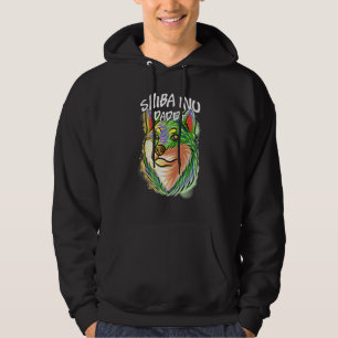 Colourful Pop Portrait Shiba Inu Dog Dad Father's  Hoodie