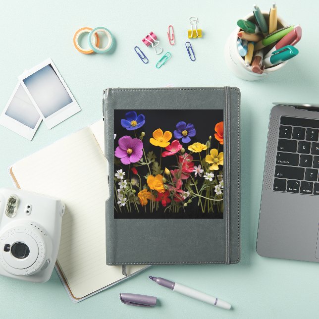 Colourful poppies and other flowers (iPad Cover)