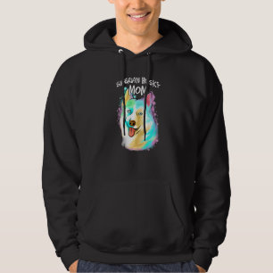 Colourful Portrait Siberian Husky Dog Mum Mother's Hoodie