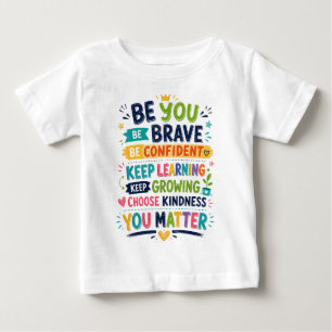 Colourful Positive Cartoon Children Design Baby T-Shirt