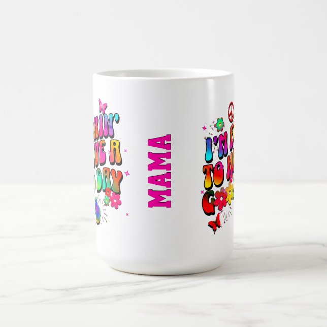 Colourful Positive Vibes Motivational for Her Coffee Mug (Center)