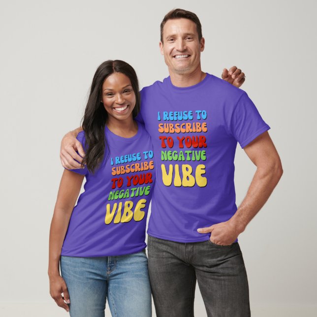 Colourful POSITIVE VIBES T-Shirt (Unisex)