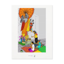 Colourful postcard buddhist temple Cambodia