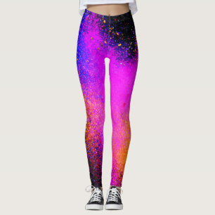 Colourful Powder Eruption Leggings