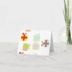 Colourful Presents Card