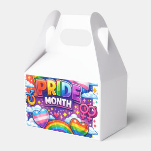 Colourful Pride Month Rainbow and Unicorn Art Favour Box