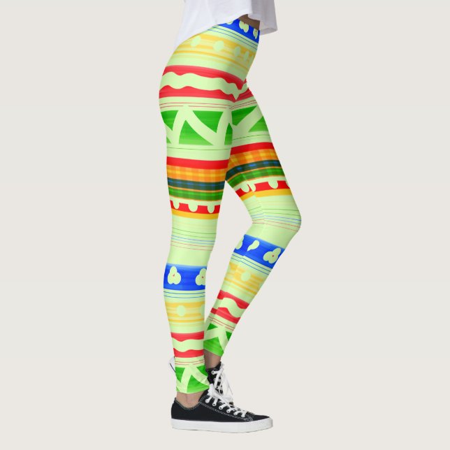 Colourful Print Patterned Leggings (Right)