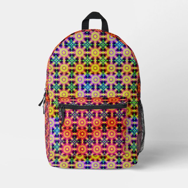 Colourful Printed Backpack (Front)