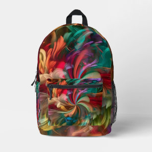 Colourful  printed backpack