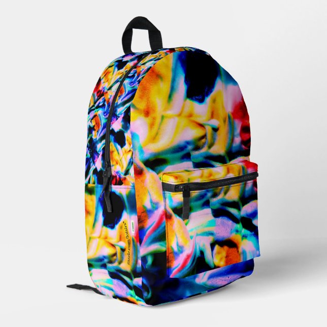 Colourful Printed Backpack (Back Corner Left)