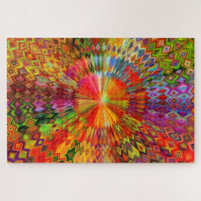 Colourful Prism Kaleidoscope Jigsaw Puzzle (Horizontal)