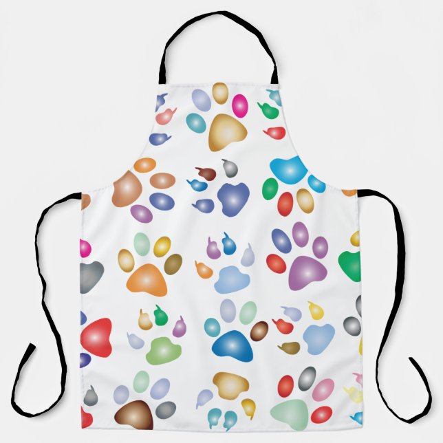 Colourful prismatic rainbow animal apron (Front)