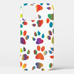Colourful prismatic rainbow animal iPhone 12 case