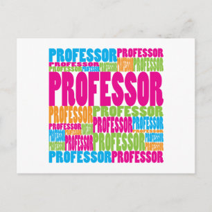 Colourful Professor Postcard