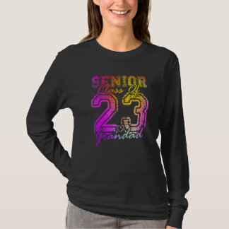Colourful Proud Grandad Cute Heart Graduate Senior T-Shirt