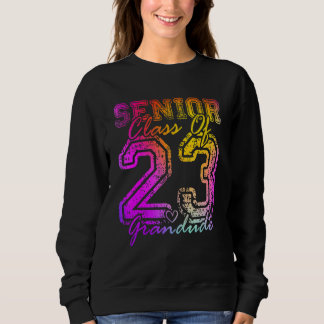 Colourful Proud Grandude Cute Heart Graduate Senio Sweatshirt