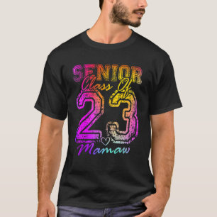 Colourful Proud Mamaw Cute Heart Graduate Senior 2 T-Shirt