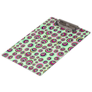 Colourful Psych Spots + your background & idea Clipboard
