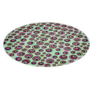 Colourful Psych Spots + your background & idea Cutting Board