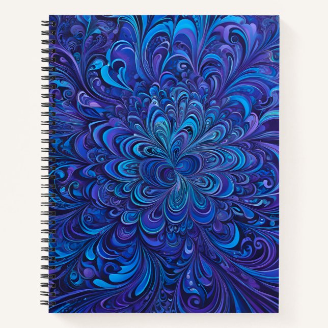 Colourful Psychedelia Airbrush Art Spiral Notebook (Front)