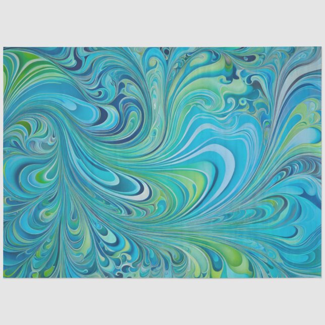 Colourful Psychedelia Airbrush Art Tissue Paper (Front)