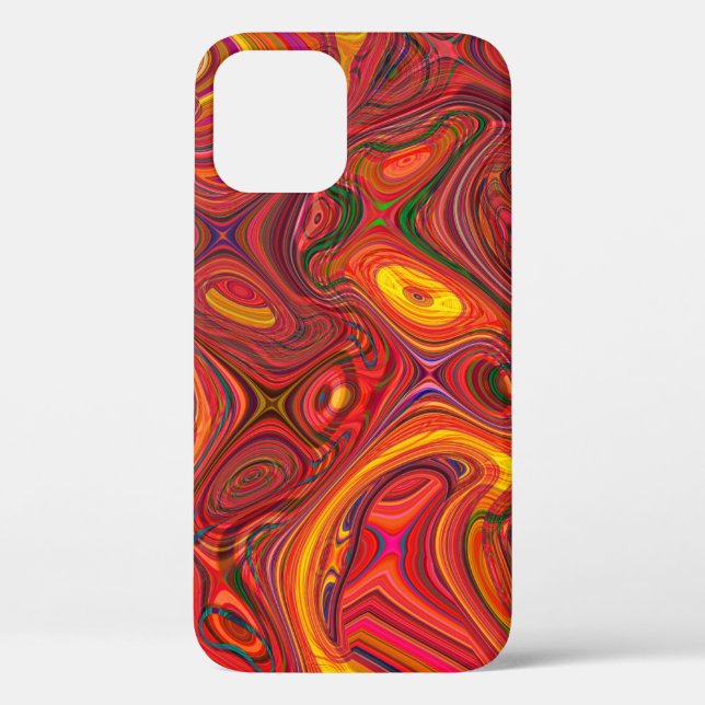 Colourful psychedelic background made of interweav Case-Mate iPhone case (Back)