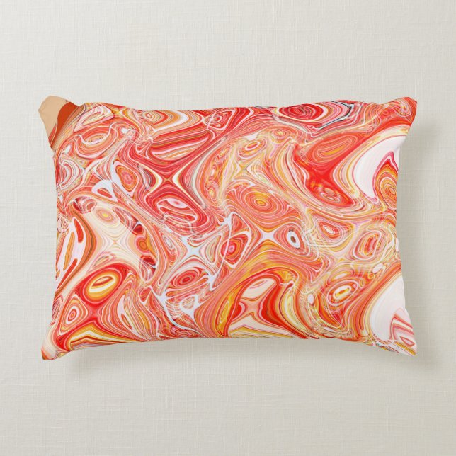 Colourful psychedelic background made of interweav decorative cushion (Front)