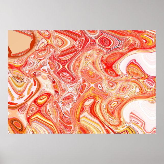 Colourful psychedelic background made of interweav poster (Front)