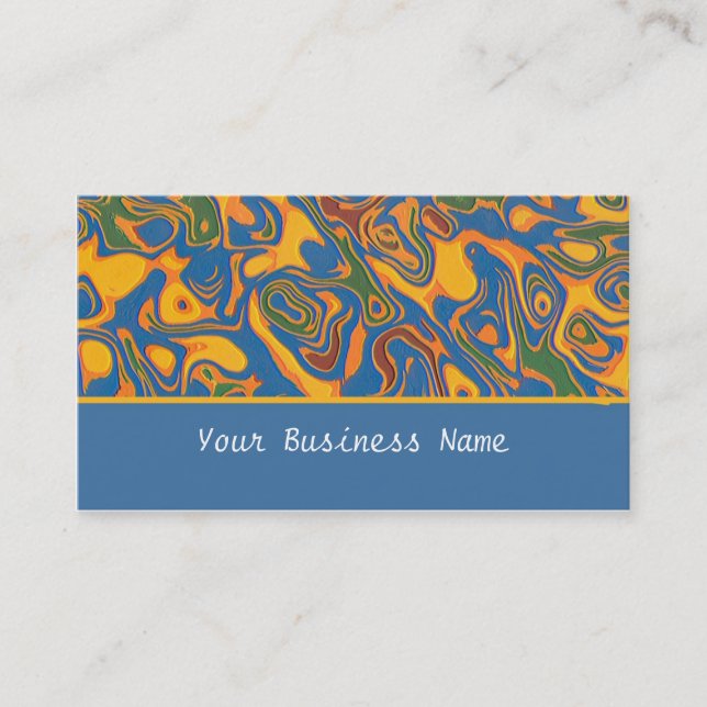 Colourful Psychedelic  Business Card (Front)