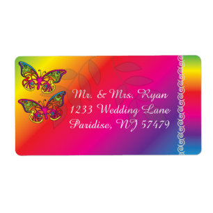 Colourful Psychedelic Butterfly Designs
