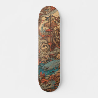 Colourful psychedelic Captain Nemo Skateboard