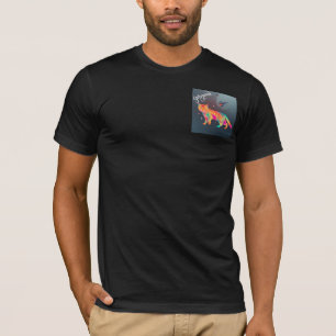 Colourful Psychedelic Cat Clipart T-Shirt