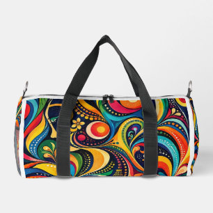 Colourful Psychedelic Face Duffle Bag