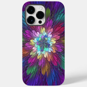 Colourful Psychedelic Flower Abstract Fractal Art Case-Mate iPhone 14 Pro Max Case
