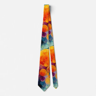 Colourful Psychedelic Fractal Abstract Art  Tie