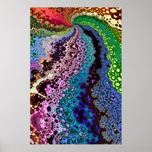 Colourful Psychedelic Fractal Poster