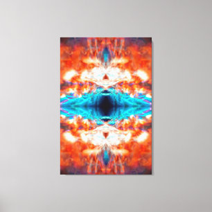 Colourful psychedelic kaleidoscope canvas print