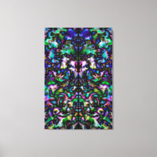 Colourful psychedelic kaleidoscope canvas print