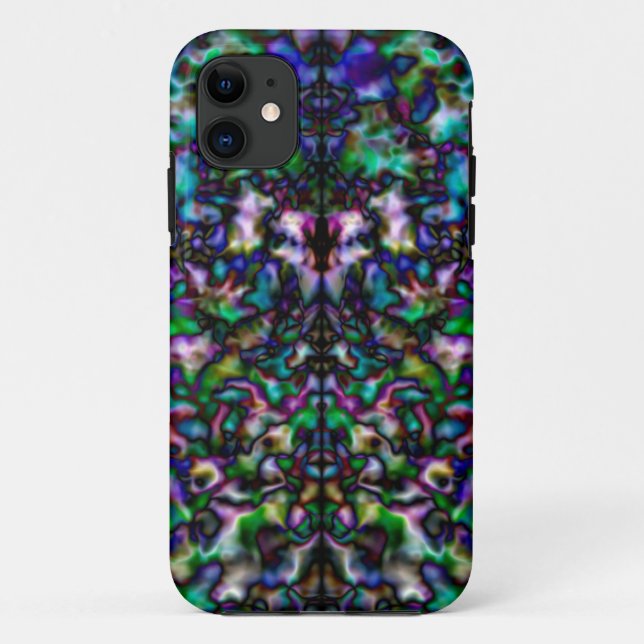 Colourful psychedelic kaleidoscope pattern Case-Mate iPhone case (Back)