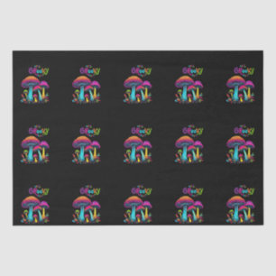 Colourful Psychedelic Mushrooms- Tissue Paper