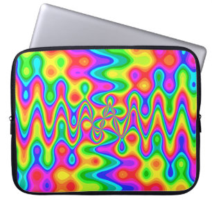 Colourful Psychedelic Neoprene Laptop Sleeve