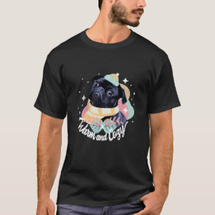 Colourful Pug Dog Cute Artistic Illustration Art T-Shirt