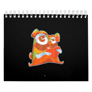Colourful Pug - Pop Art Funny Artistic Pug Lover Calendar