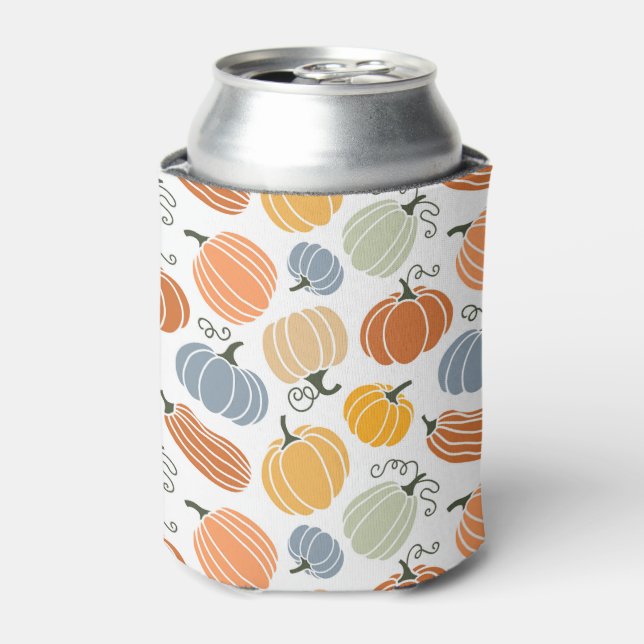 Colourful Pumpkin Gourd Pattern Can Cooler (Can Front)