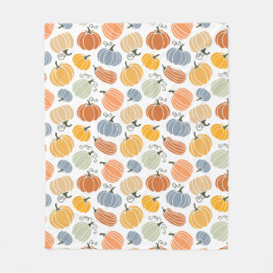 Colourful Pumpkin Gourd Pattern Fleece Blanket