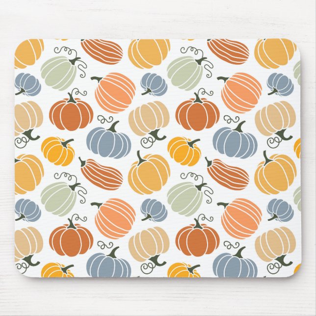 Colourful Pumpkin Gourd Pattern Mouse Mat (Front)