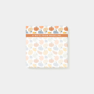 Colourful Pumpkin Gourd Pattern Post-it Notes